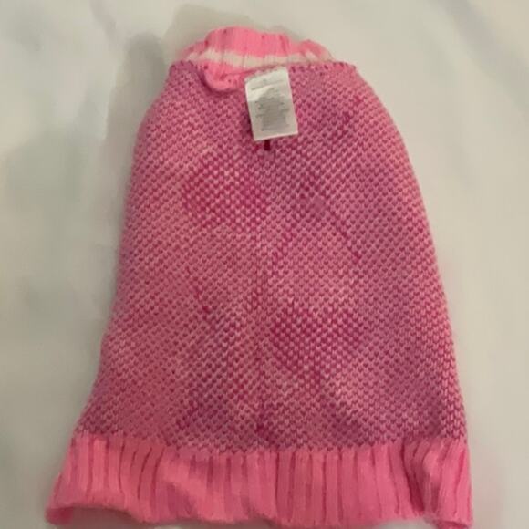 Pink Puppy Argyle Sweater Small Breeds Winter Walking Comfy Warm Roomy Preppy - Picture 5 of 6